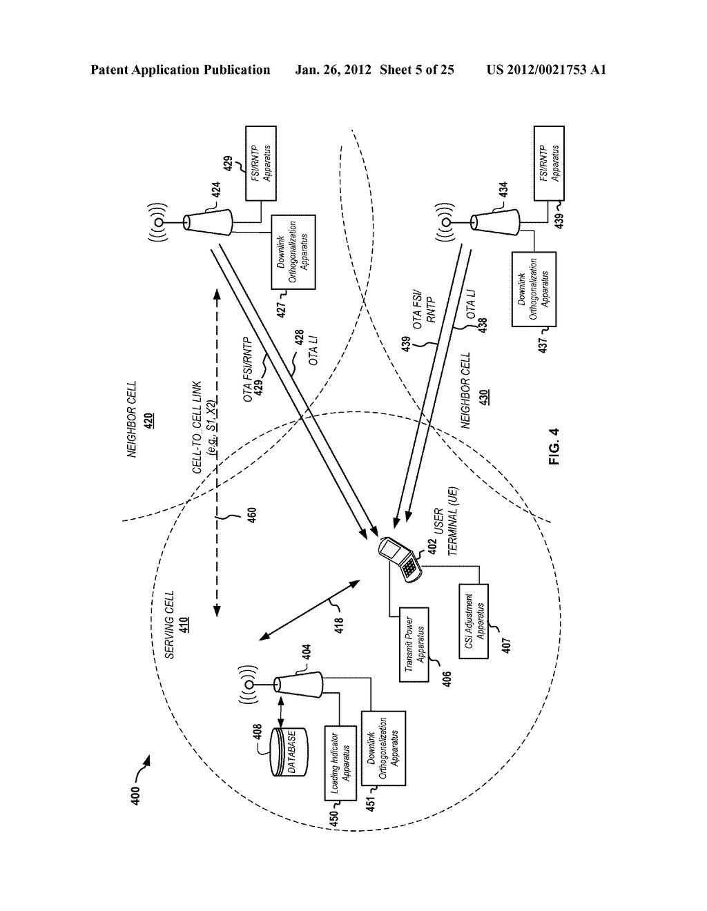 METHODS AND APPARATUS FOR FACILITATING INTER-CELL INTERFERENCE     COORDINATION VIA OVER THE AIR LOAD INDICATOR AND RELATIVE NARROWBAND     TRANSMIT POWER - diagram, schematic, and image 06