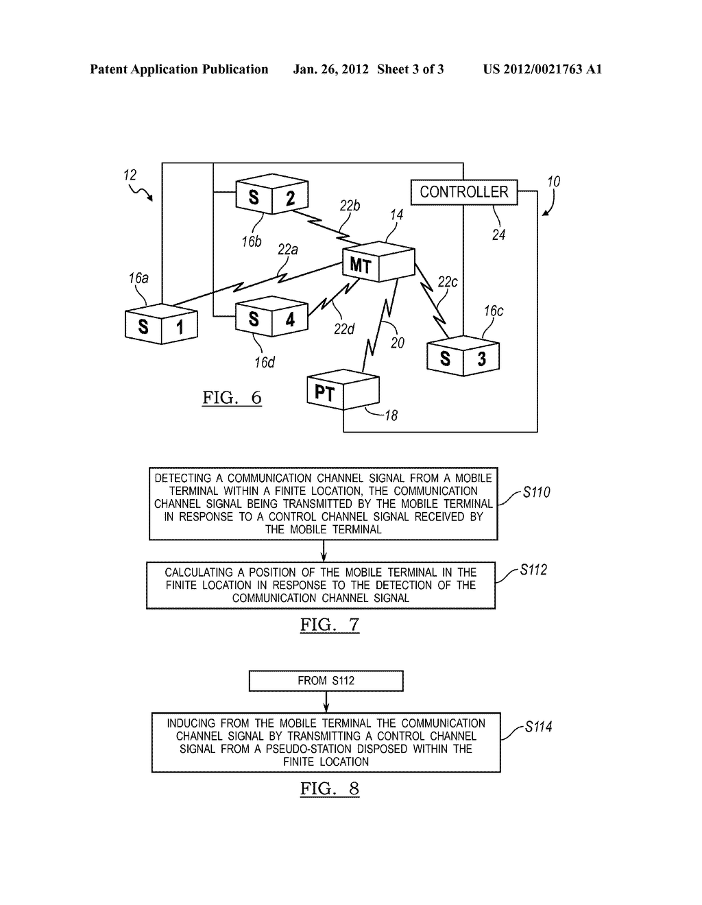 SYSTEM AND METHOD FOR LOCATING A MOBILE TERMINAL IN A FINITE LOCATION - diagram, schematic, and image 04