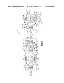 Drive axle system having a clutching device diagram and image