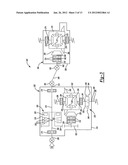 Drive axle system having a clutching device diagram and image