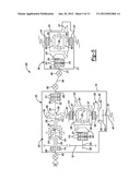 Drive axle system having a clutching device diagram and image