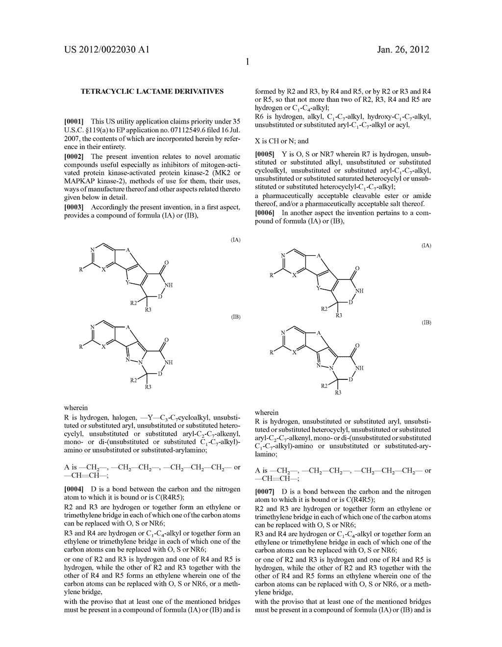 Tetracyclic Lactame Derivatives - diagram, schematic, and image 02