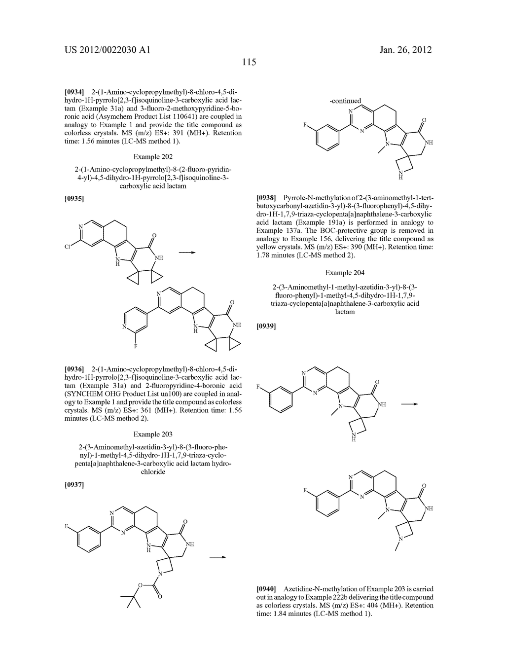 Tetracyclic Lactame Derivatives - diagram, schematic, and image 116