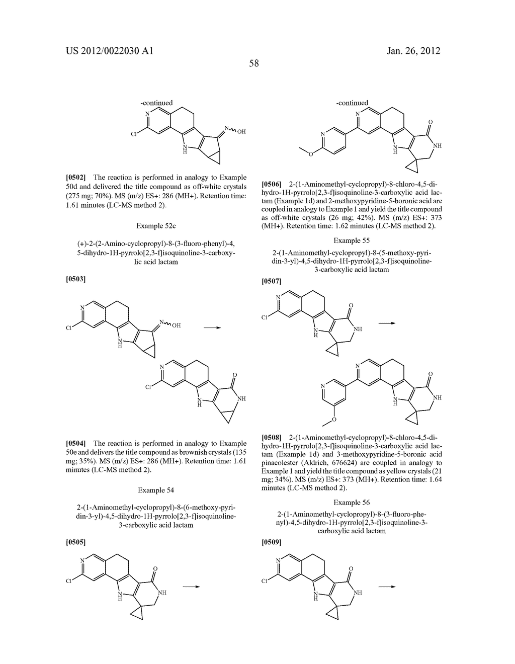 Tetracyclic Lactame Derivatives - diagram, schematic, and image 59