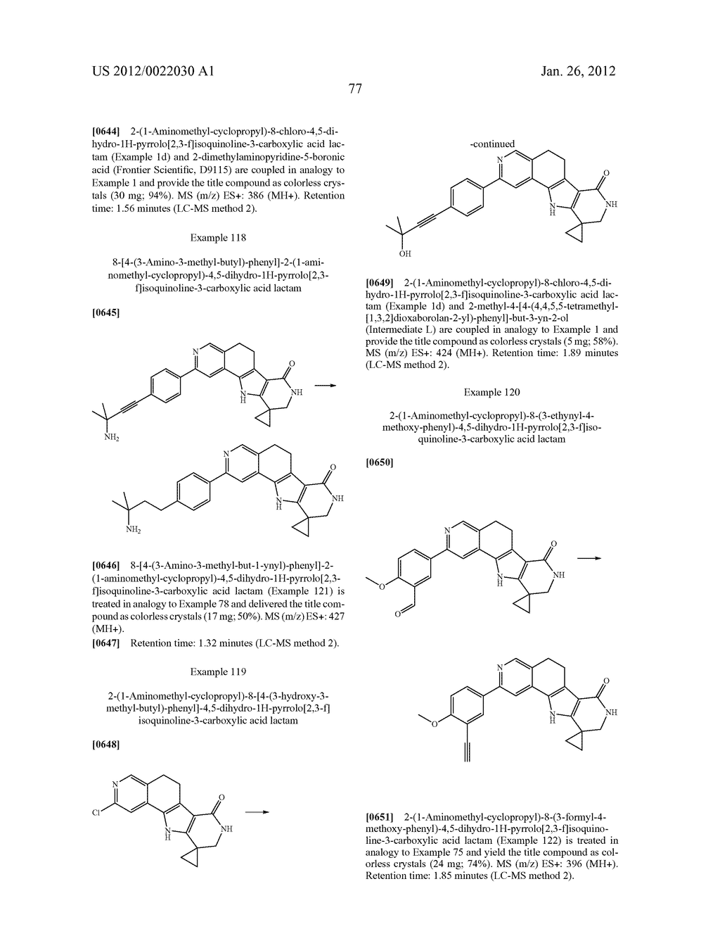 Tetracyclic Lactame Derivatives - diagram, schematic, and image 78