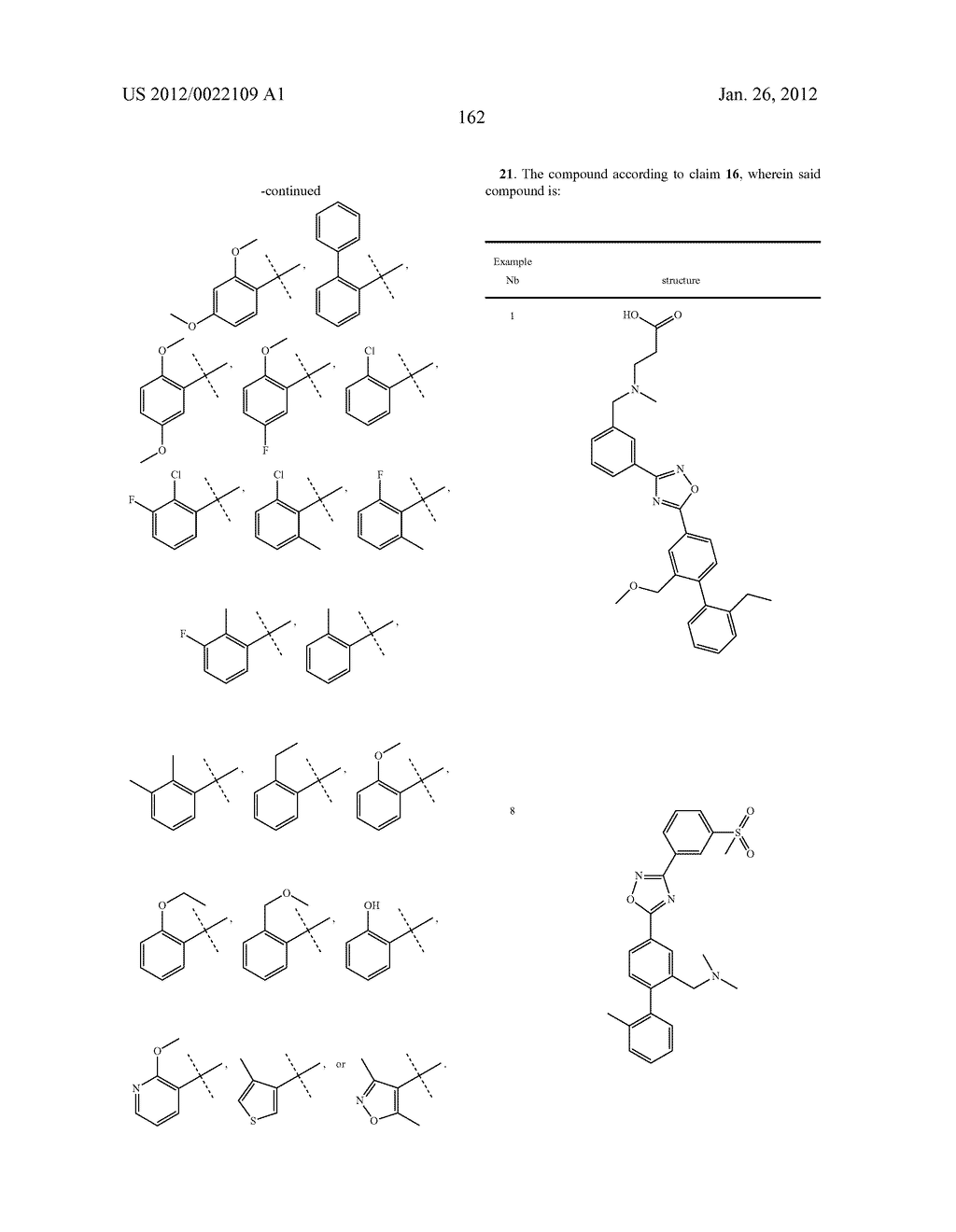 OXADIAZOLE DERIVATIVES - diagram, schematic, and image 163