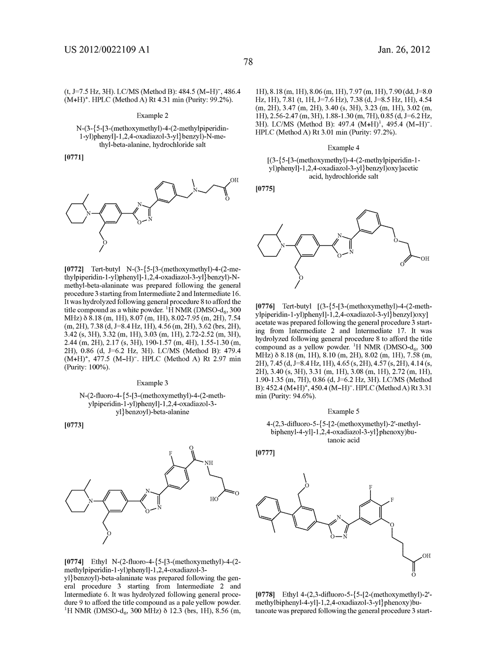 OXADIAZOLE DERIVATIVES - diagram, schematic, and image 79