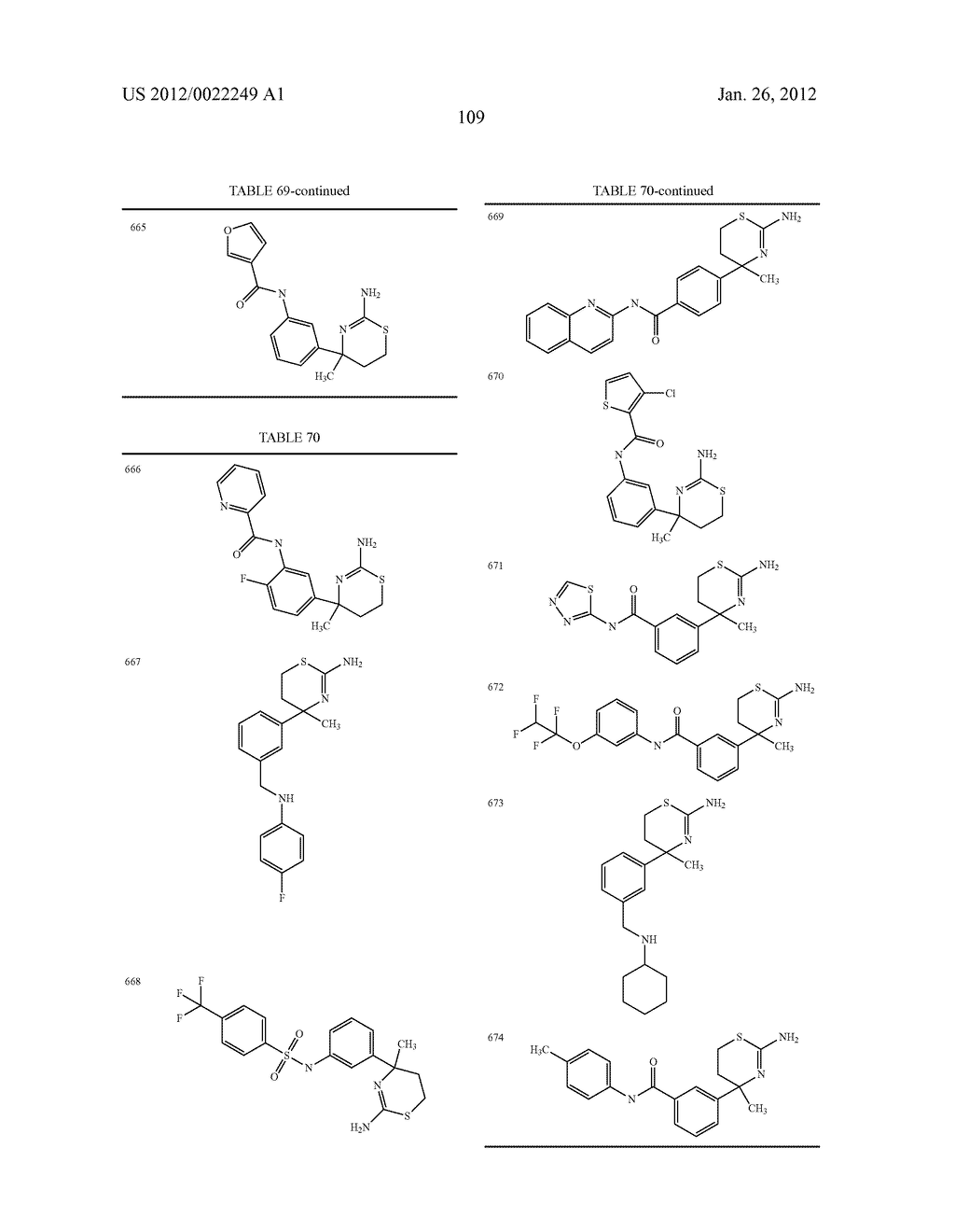 AMINODIHYDROTHIAZINE DERIVATIVES - diagram, schematic, and image 110