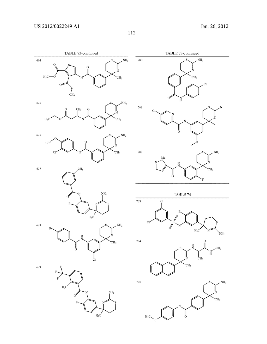 AMINODIHYDROTHIAZINE DERIVATIVES - diagram, schematic, and image 113