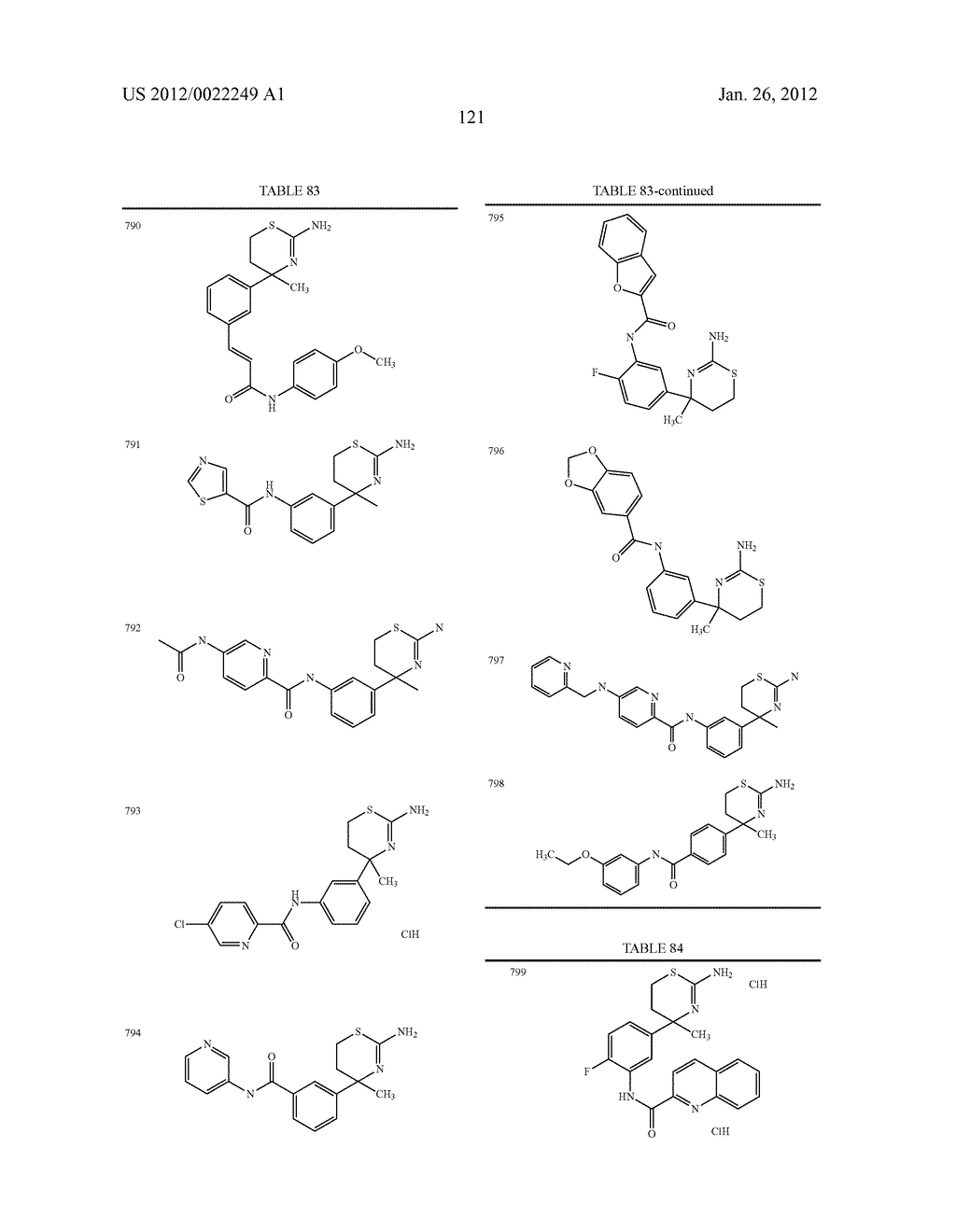 AMINODIHYDROTHIAZINE DERIVATIVES - diagram, schematic, and image 122