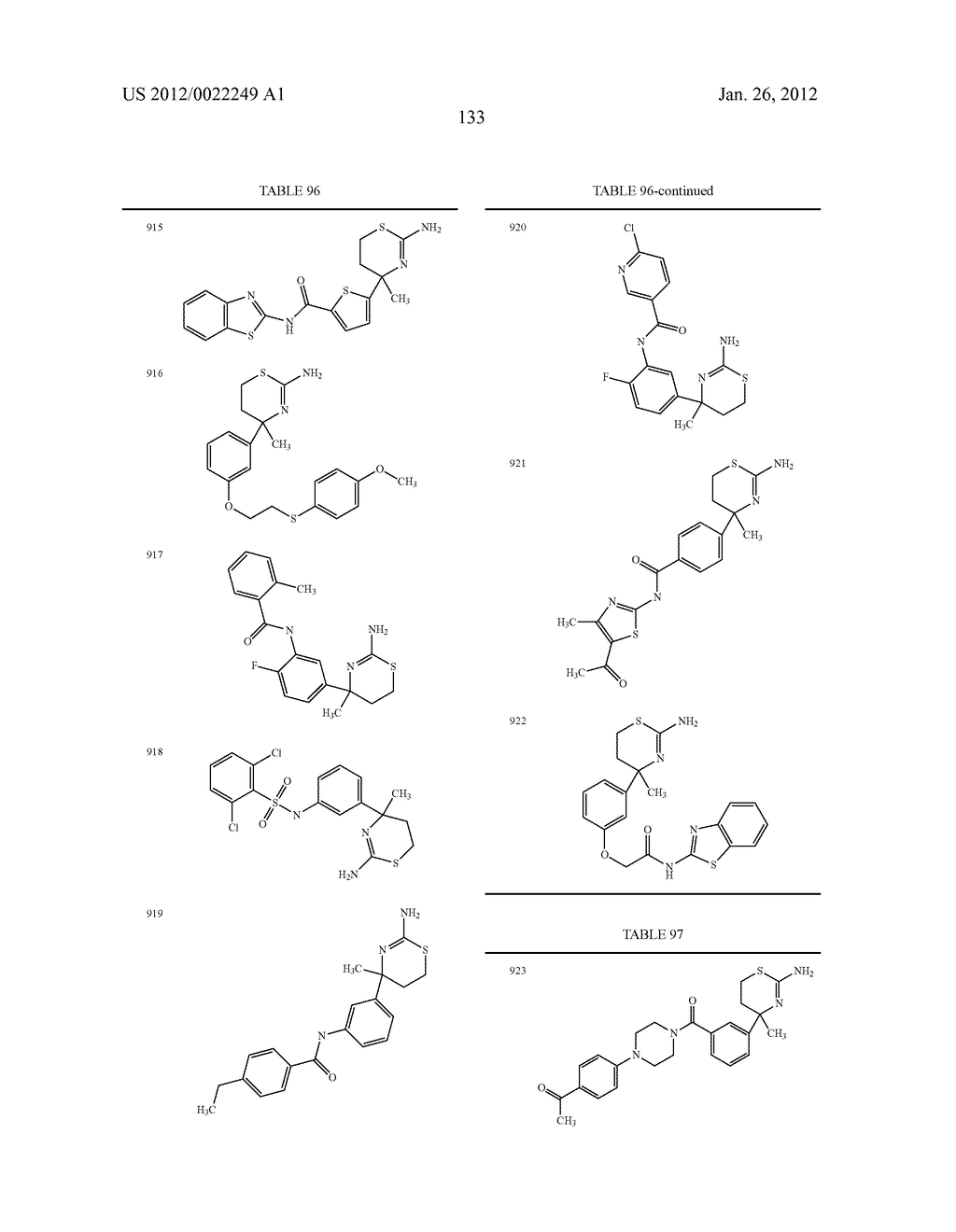 AMINODIHYDROTHIAZINE DERIVATIVES - diagram, schematic, and image 134