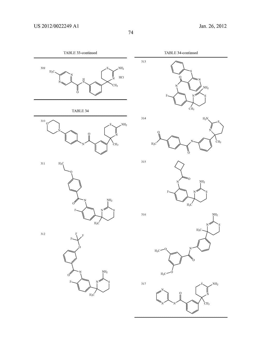 AMINODIHYDROTHIAZINE DERIVATIVES - diagram, schematic, and image 75