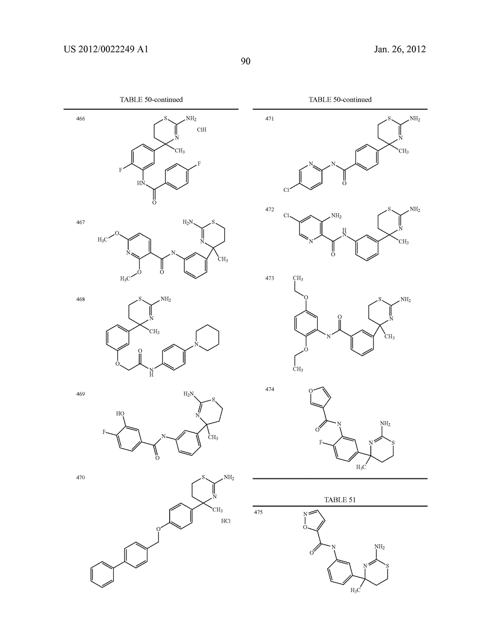 AMINODIHYDROTHIAZINE DERIVATIVES - diagram, schematic, and image 91