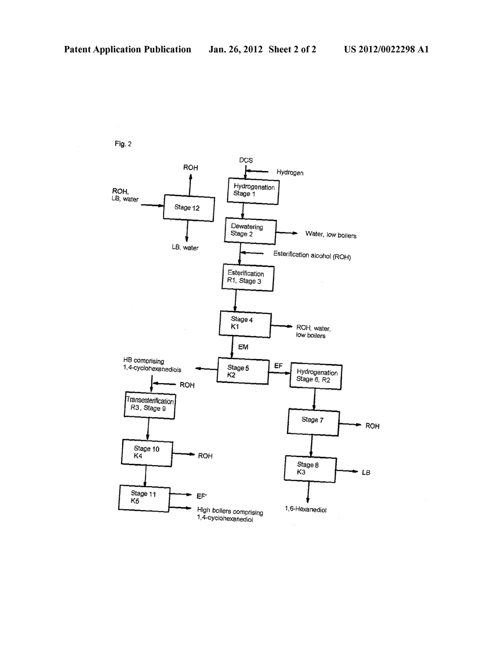 METHOD FOR PRODUCING 1,6-HEXANEDIOL - diagram, schematic, and image 03