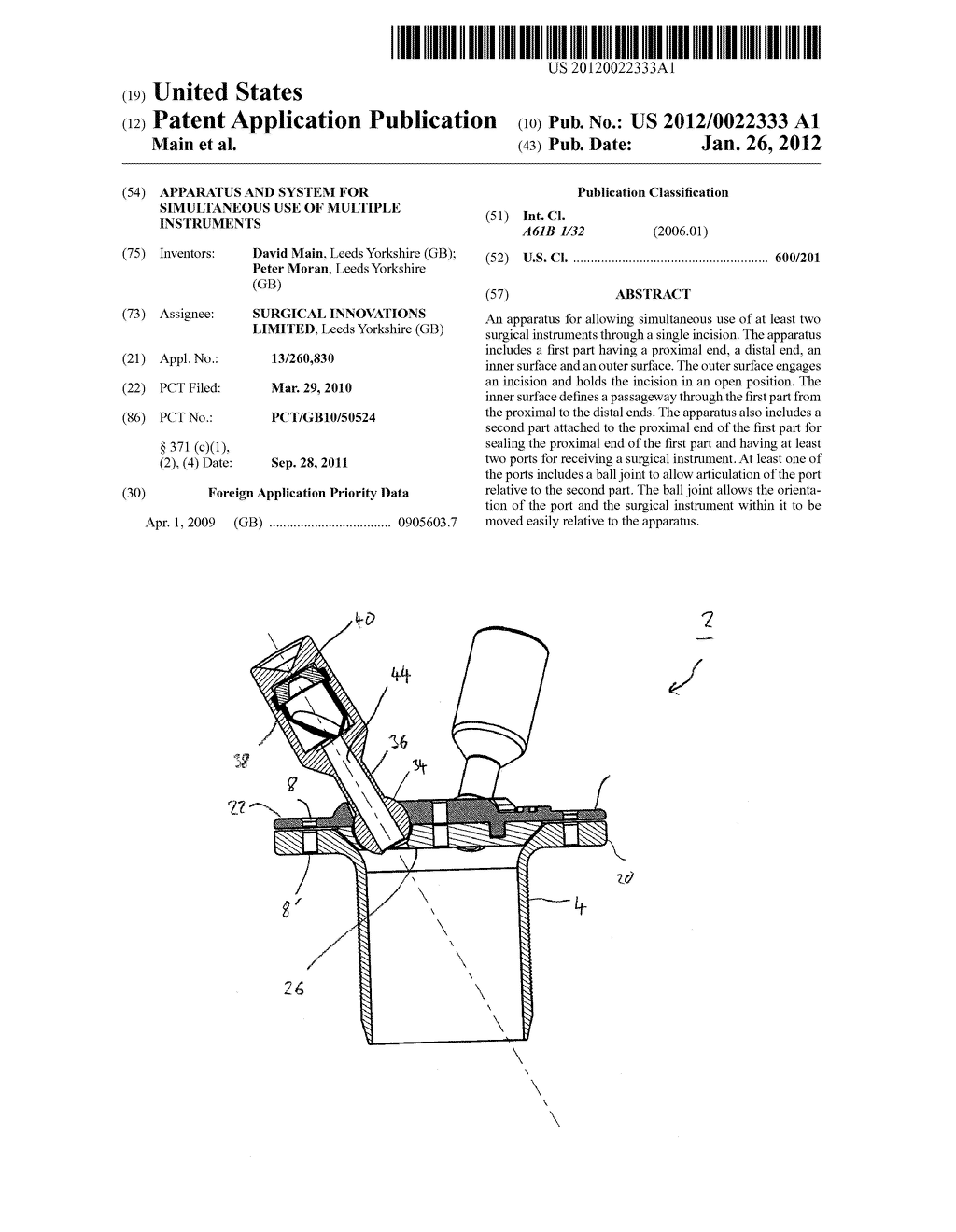 APPARATUS AND SYSTEM FOR SIMULTANEOUS USE OF MULTIPLE INSTRUMENTS - diagram, schematic, and image 01