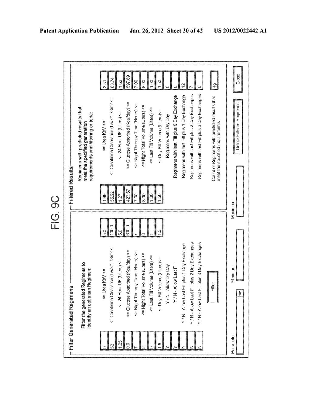 DIALYSIS SYSTEM AND MACHINE HAVING THERAPY PRESCRIPTION RECALL - diagram, schematic, and image 21