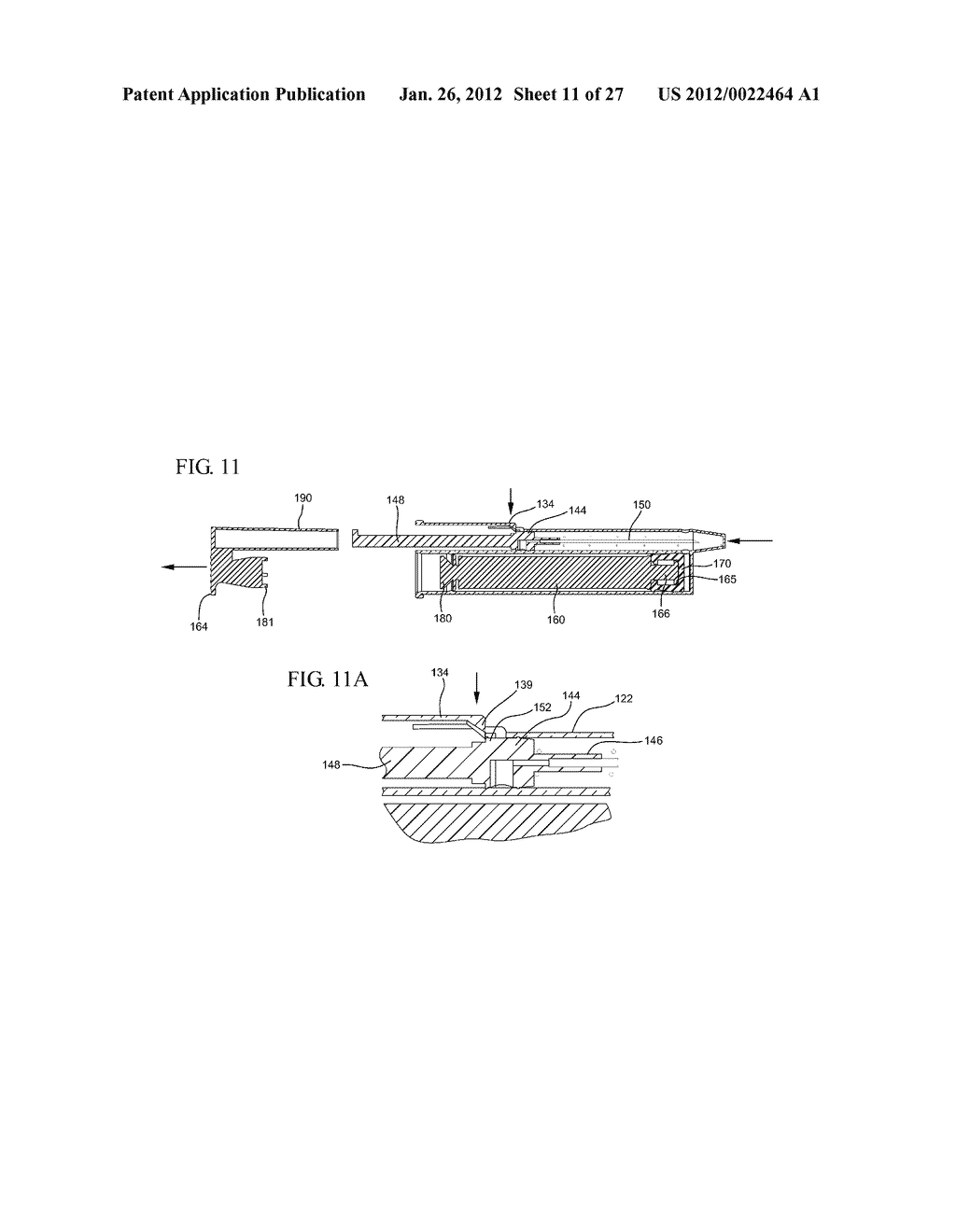 Dual Chamber Passive Retraction Needle Syringe - diagram, schematic, and image 12