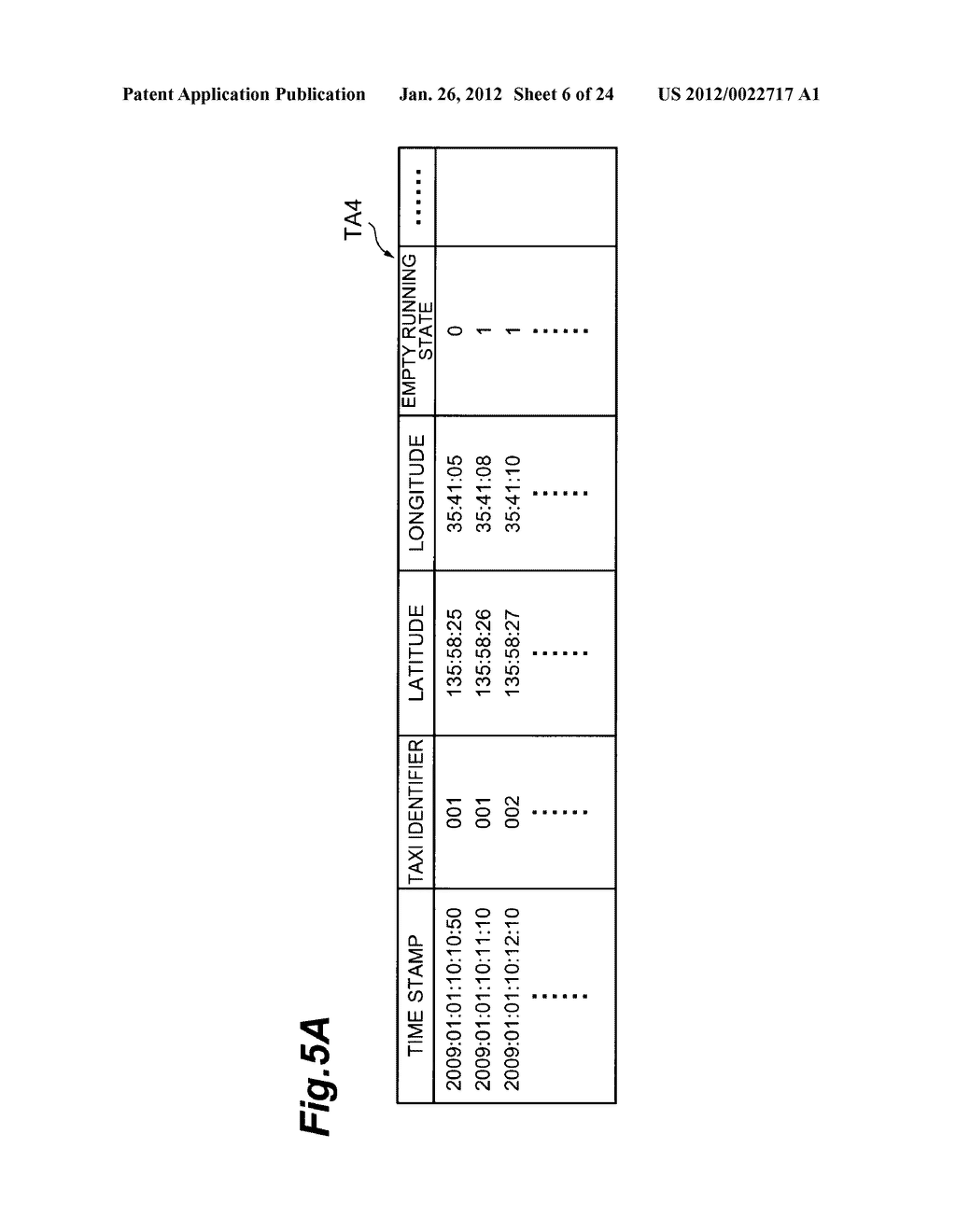 TAXI USER EXTRACTION DEVICE, TAXI USER EXTRACTION METHOD, TRANSPORTATION     USER EXTRACTION DEVICE, AND TRANSPORTATION USER EXTRACTION METHOD - diagram, schematic, and image 07