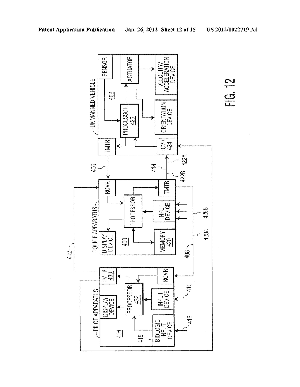 SYSTEMS AND METHODS FOR DETECTING AND MANAGING THE UNAUTHORIZED USE OF AN     UNMANNED AIRCRAFT - diagram, schematic, and image 13