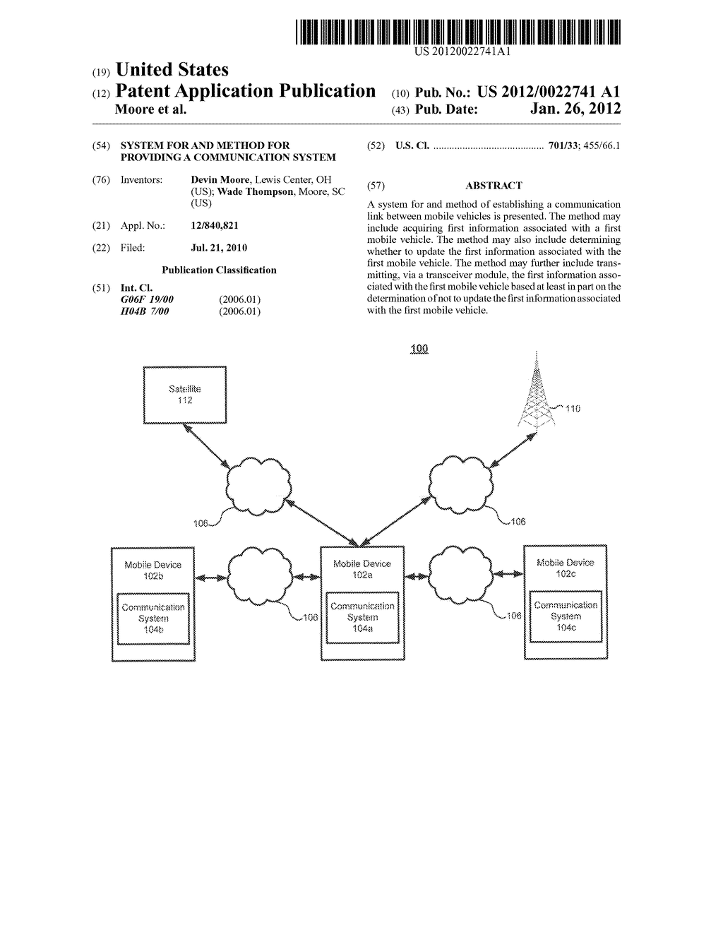 System For and Method For Providing A Communication System - diagram, schematic, and image 01