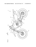 SADDLE RIDING TYPE VEHICLE AND STEERING DAMPER DEVICE FOR USE IN SADDLE     RIDING TYPE VEHICLE diagram and image