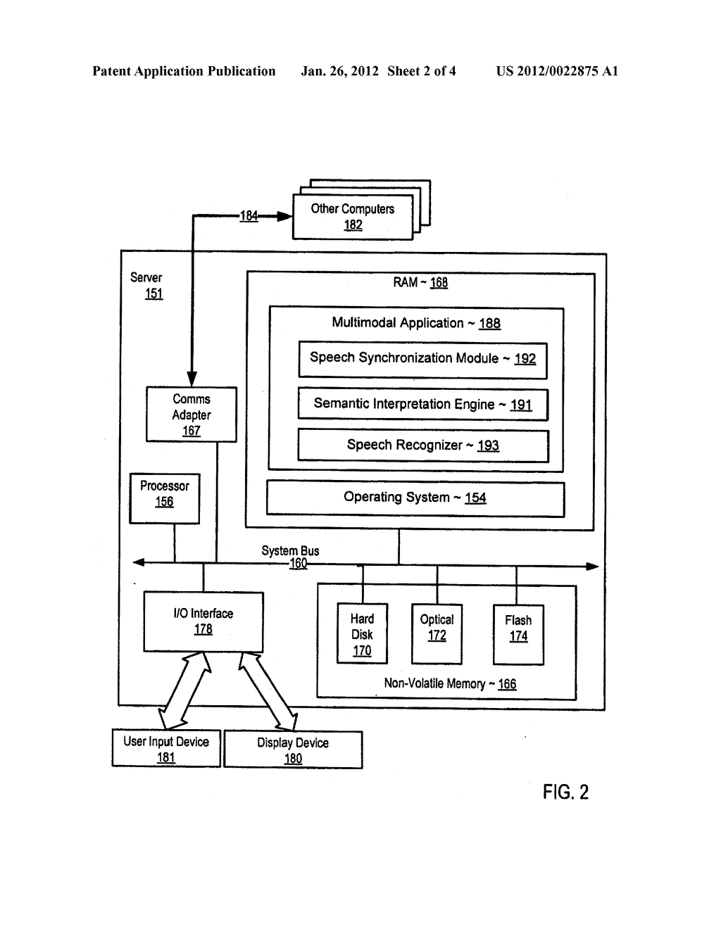 SYNCHRONIZING VISUAL AND SPEECH EVENTS IN A MULTIMODAL APPLICATION - diagram, schematic, and image 03