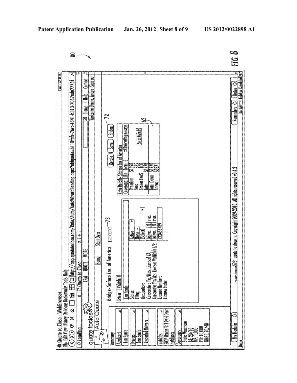 SYSTEM AND METHOD FOR OBTAINING COMPARATIVE QUOTES - diagram, schematic, and image 09