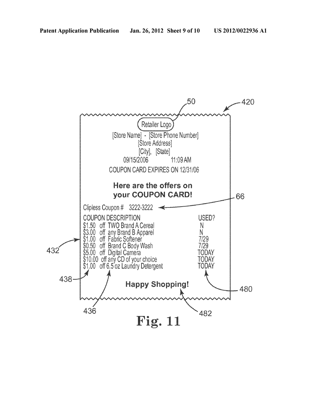 METHOD OF GENERATING AND REDEEMING COUPONS - diagram, schematic, and image 10