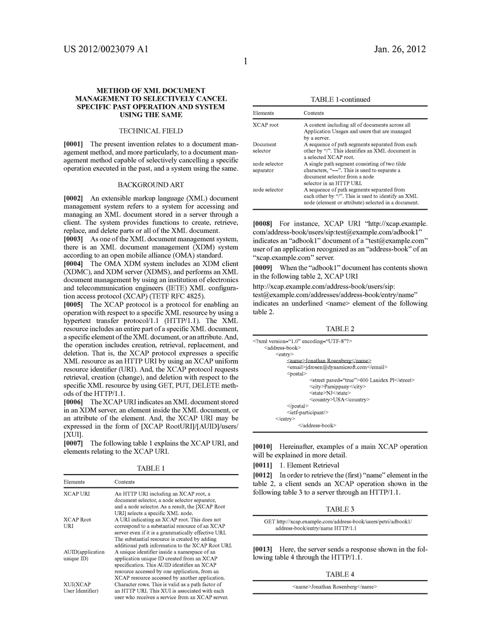 METHOD OF XML DOCUMENT MANAGEMENT TO SELECTIVELY CANCEL SPECIFIC PAST     OPERATION AND SYSTEM USING THE SAME - diagram, schematic, and image 05