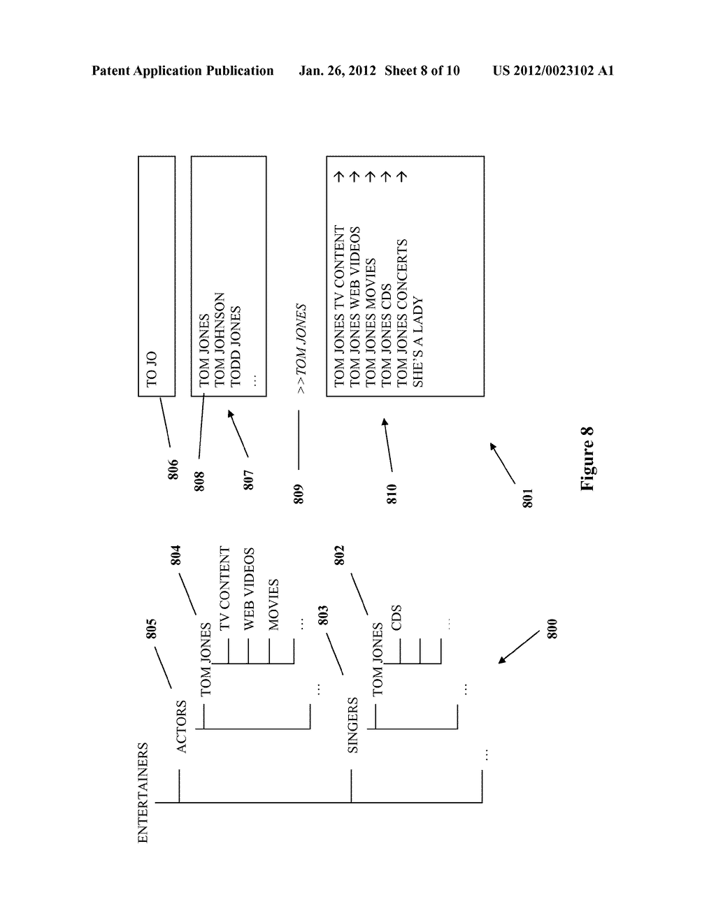 METHODS AND SYSTEMS FOR DYNAMICALLY REARRANGING SEARCH RESULTS INTO     HIERARCHICALLY ORGANIZED CONCEPT CLUSTERS - diagram, schematic, and image 09