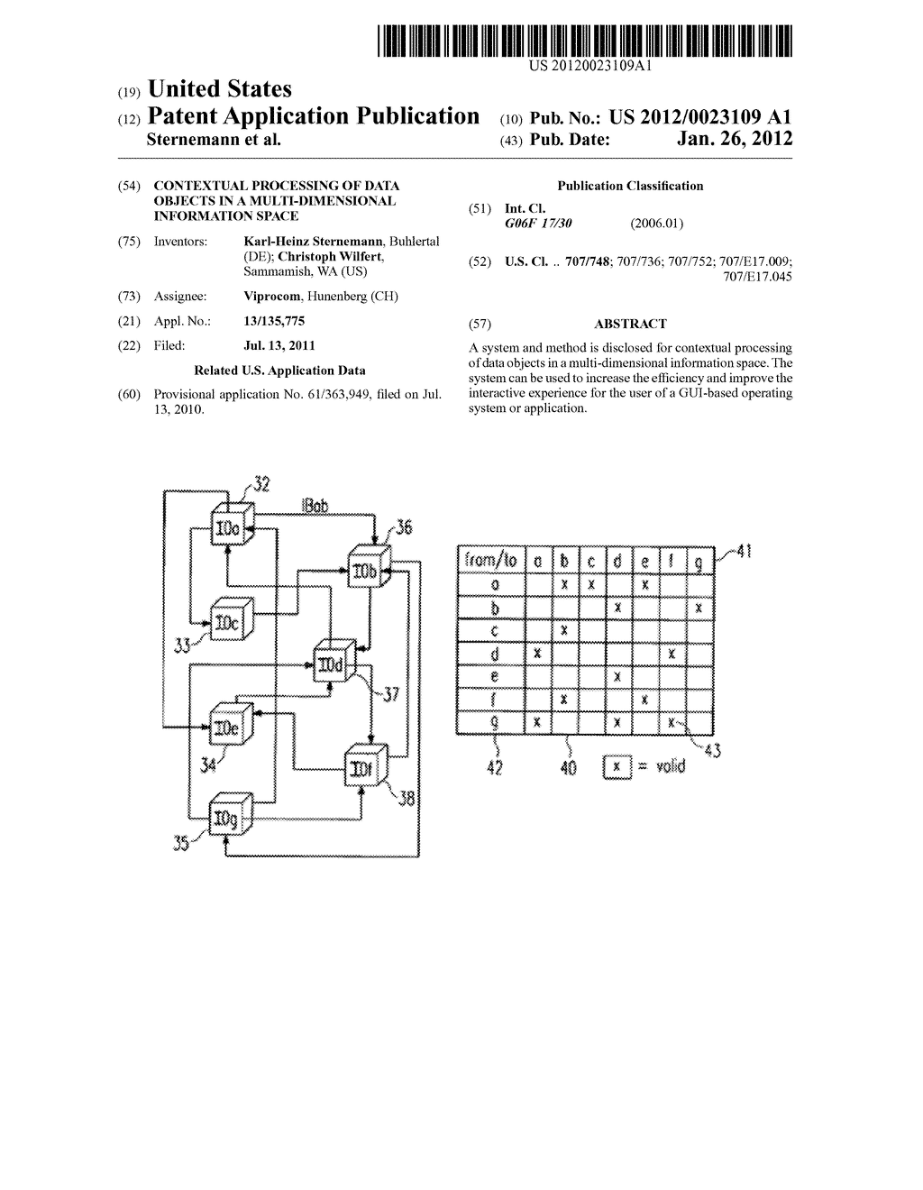 Contextual processing of data objects in a multi-dimensional information     space - diagram, schematic, and image 01