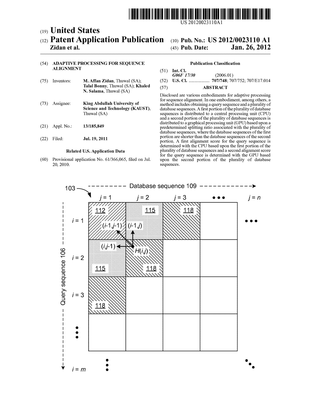 Adaptive Processing for Sequence Alignment - diagram, schematic, and image 01