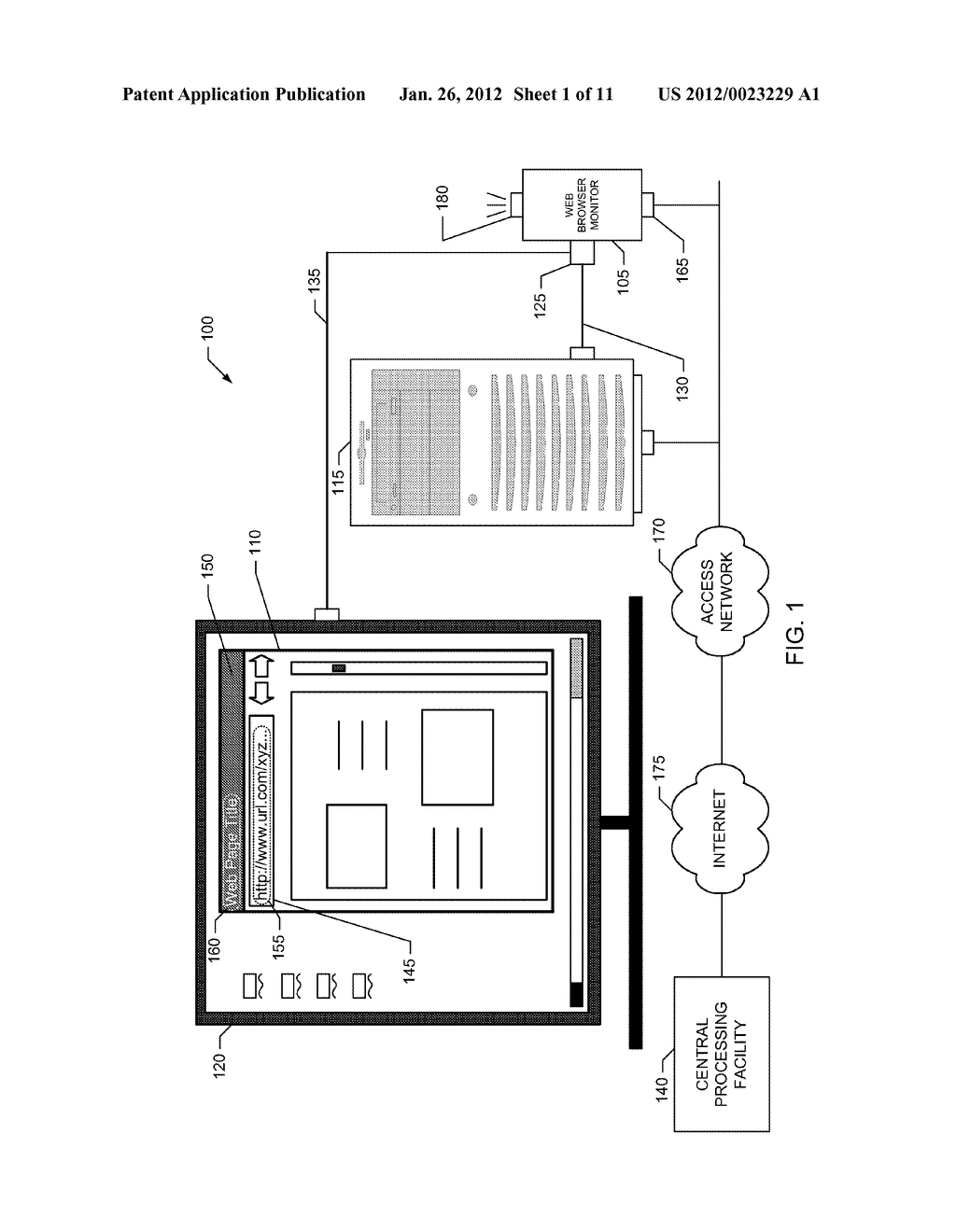 METHODS AND APPARATUS FOR NONINTRUSIVE MONITORING OF WEB BROWSER USAGE - diagram, schematic, and image 02