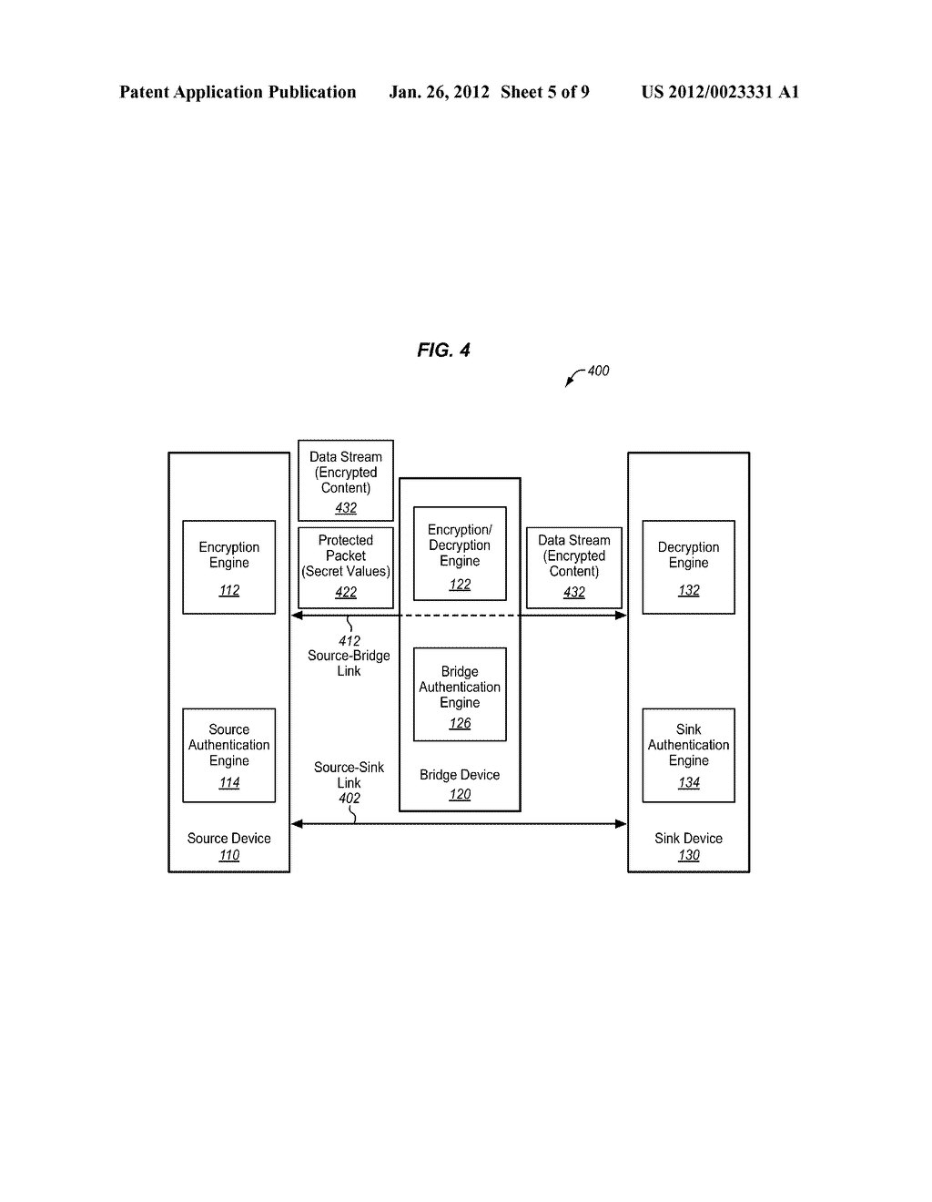 MECHANISM FOR INTERNAL PROCESSING OF CONTENT THROUGH PARTIAL     AUTHENTICATION ON SECONDARY CHANNEL - diagram, schematic, and image 06