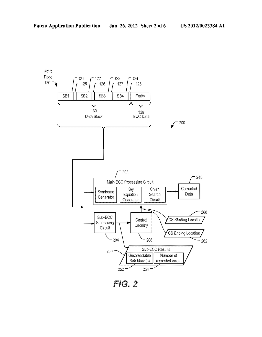 SYSTEM AND METHOD OF DISTRIBUTIVE ECC PROCESSING - diagram, schematic, and image 03