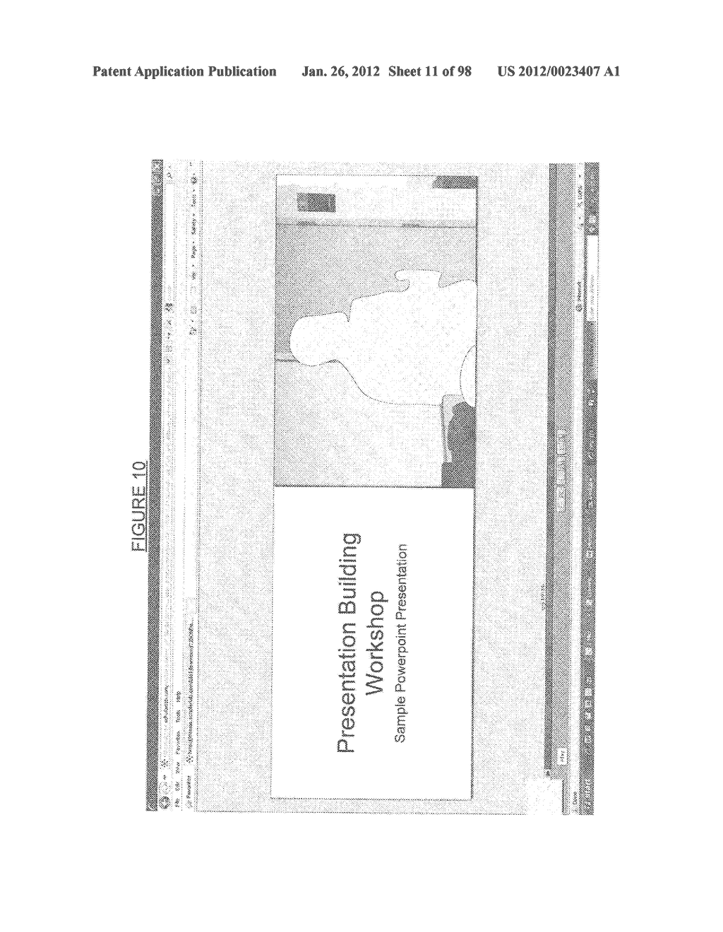 METHOD, SYSTEM AND USER INTERFACE FOR CREATING AND DISPLAYING OF     PRESENTATIONS - diagram, schematic, and image 12