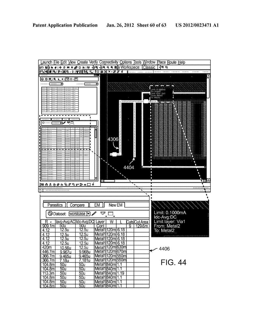 METHOD, APPARATUS, AND ARTICLE OF MANUFACTURE FOR PROVIDING IN SITU,     CUSTOMIZABLE INFORMATION IN DESIGNING ELECTRONIC CIRCUITS WITH ELECTRICAL     AWARENESS - diagram, schematic, and image 61