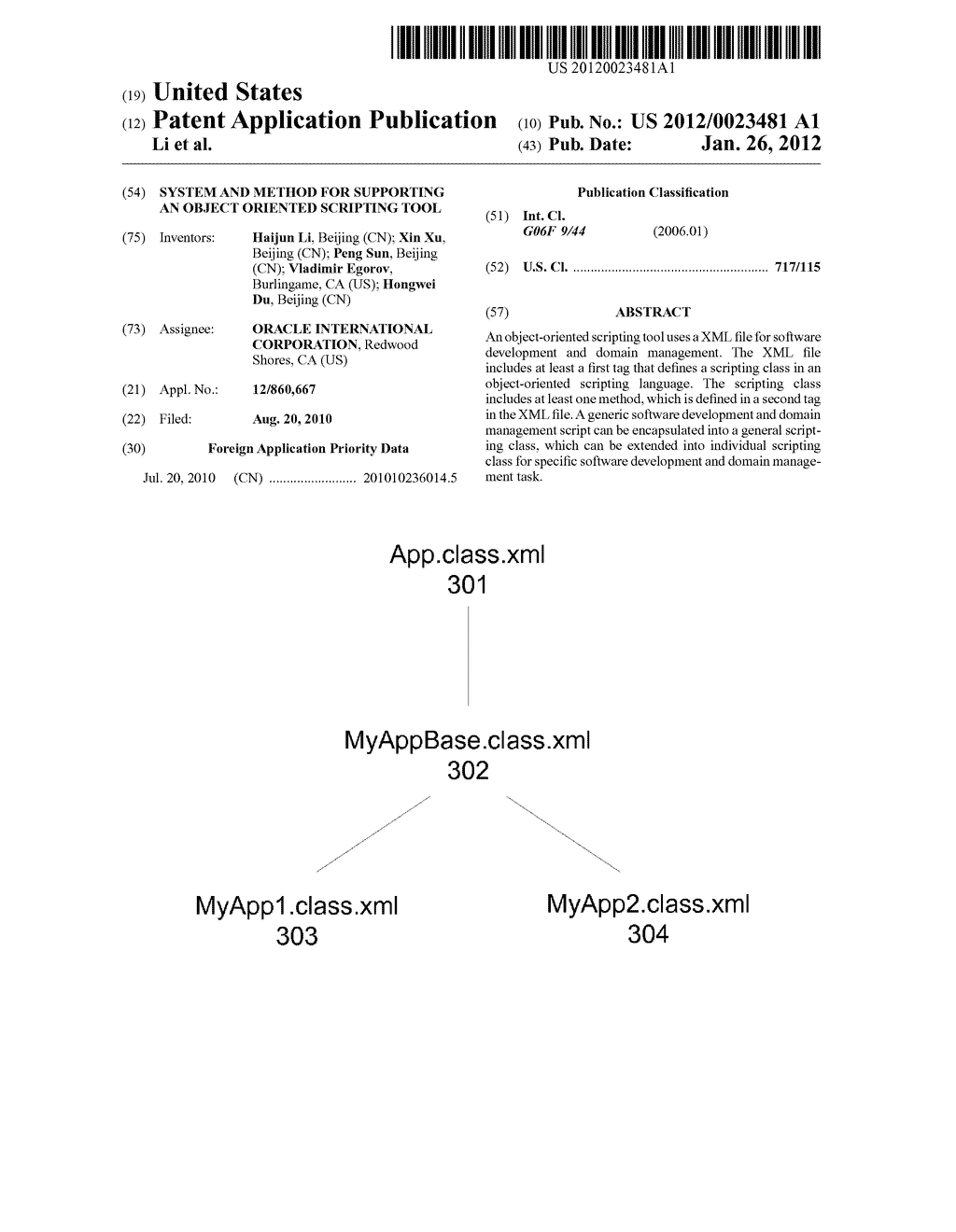 SYSTEM AND METHOD FOR SUPPORTING AN OBJECT ORIENTED SCRIPTING TOOL - diagram, schematic, and image 01