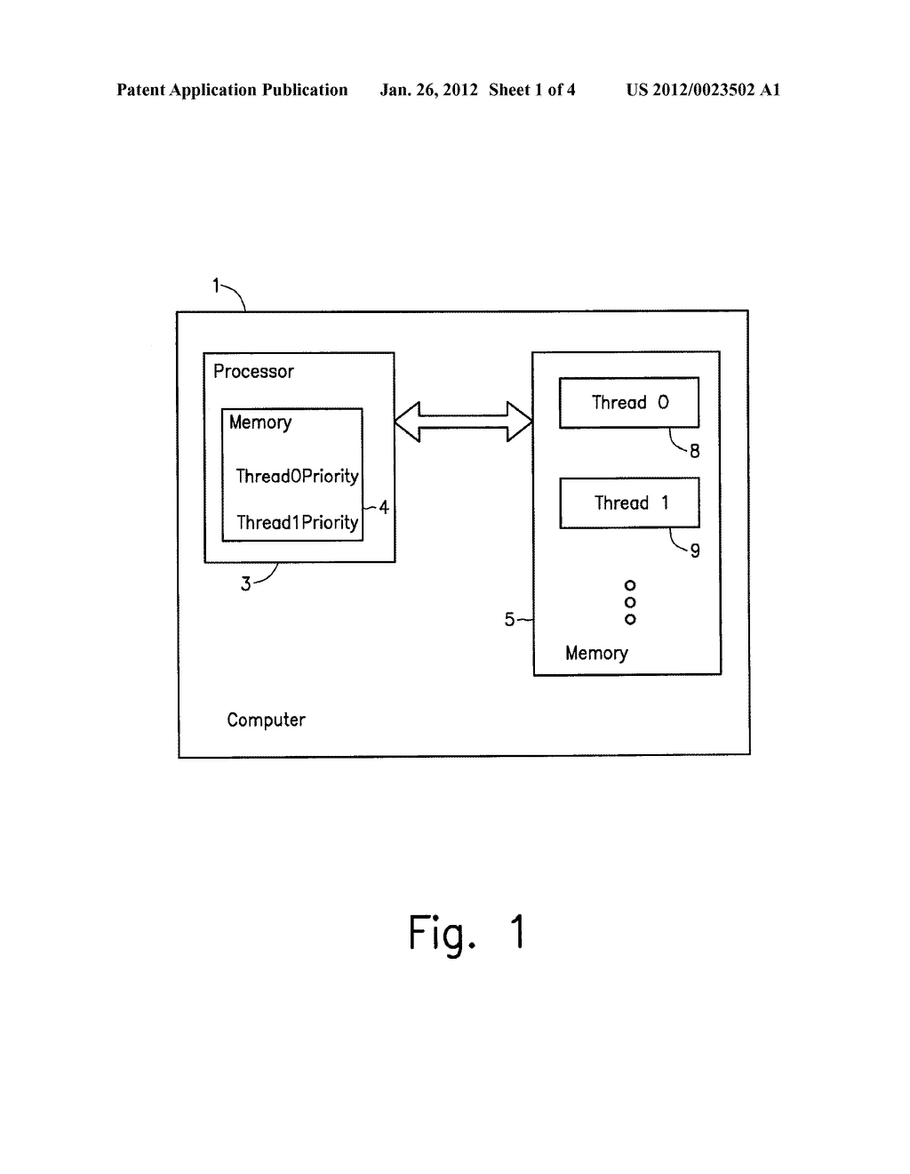 ESTABLISHING THREAD PRIORITY IN A PROCESSOR OR THE LIKE - diagram, schematic, and image 02