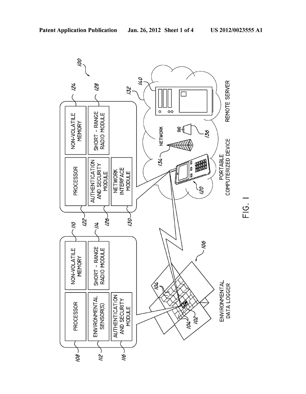 WIRELESS ENVIRONMENTAL MONITORING OF GOODS - diagram, schematic, and image 02