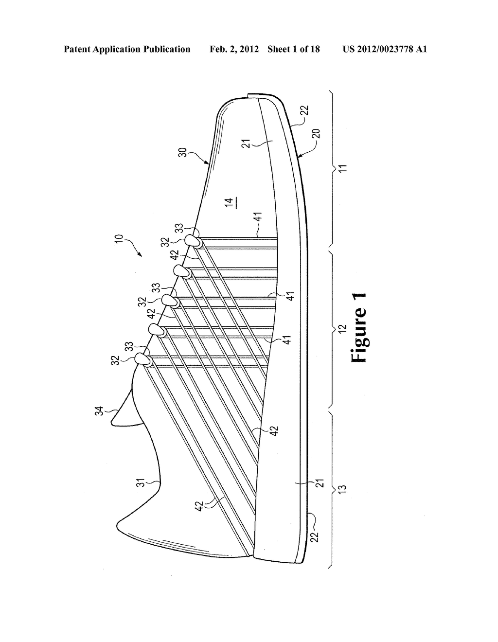 Footwear Incorporating Angled Tensile Strand Elements - diagram, schematic, and image 02