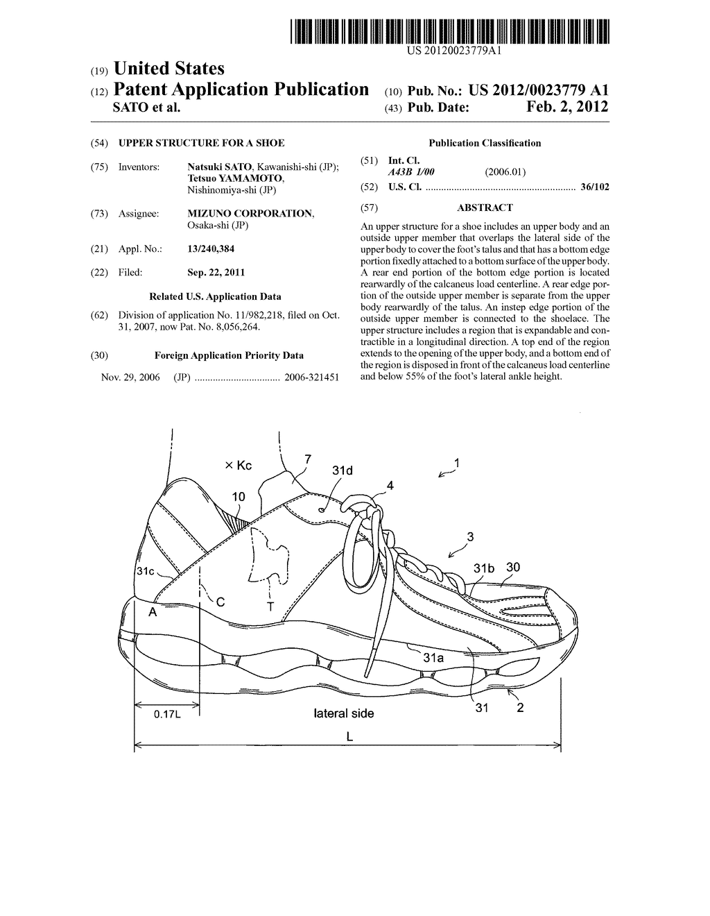 Upper Structure for a Shoe - diagram, schematic, and image 01