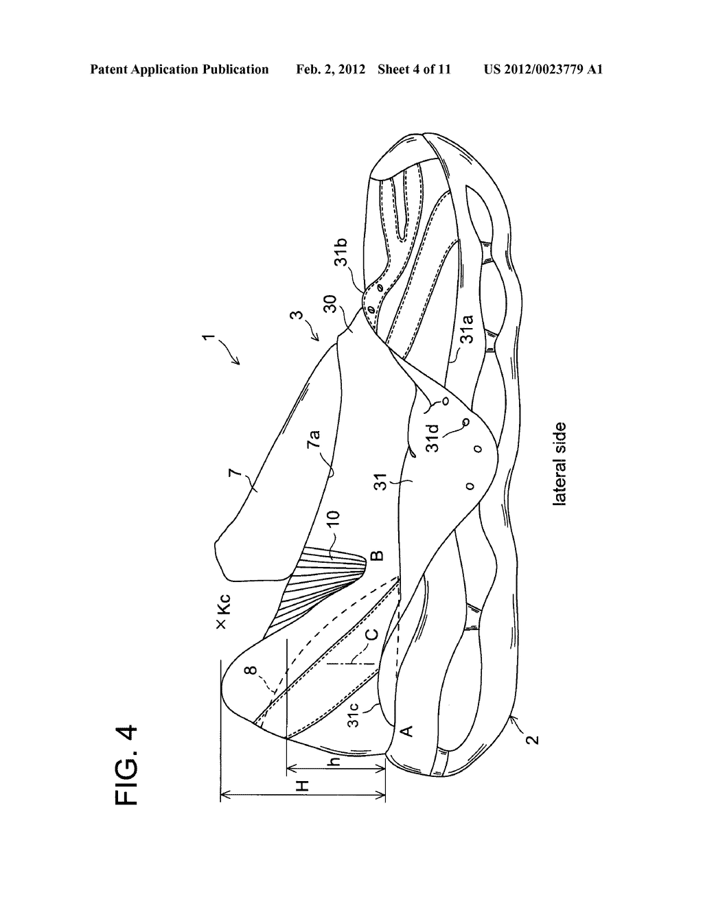 Upper Structure for a Shoe - diagram, schematic, and image 05