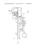 THERMOFORMING PACKAGING MACHINE AND A METHOD FOR FILLING PACKAGING TROUGHS     WITH PRODUCTS diagram and image