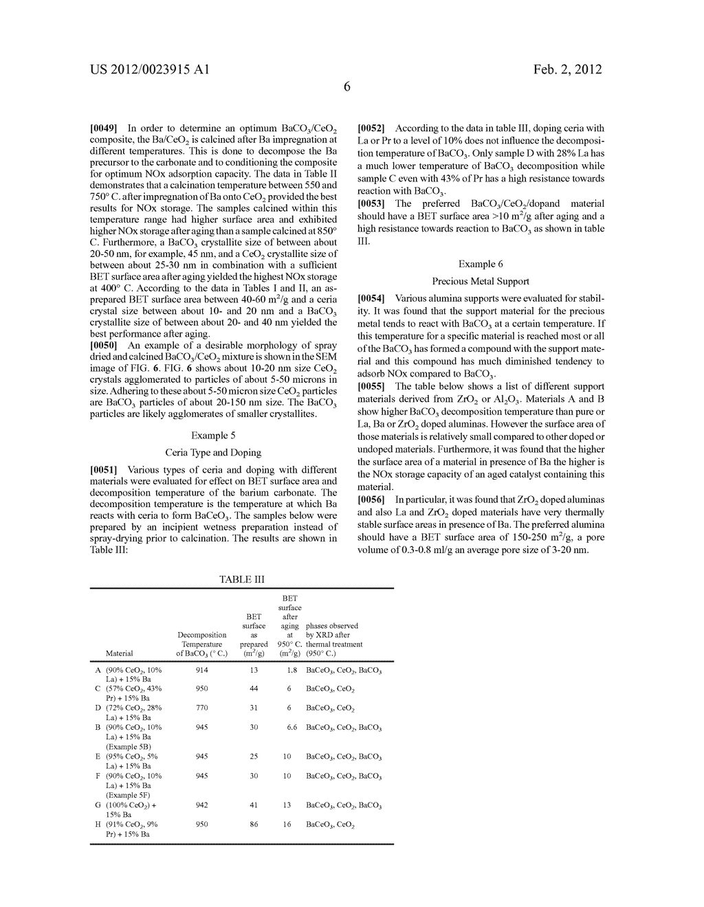 NOx Storage Materials and Traps Resistant to Thermal Aging - diagram, schematic, and image 13