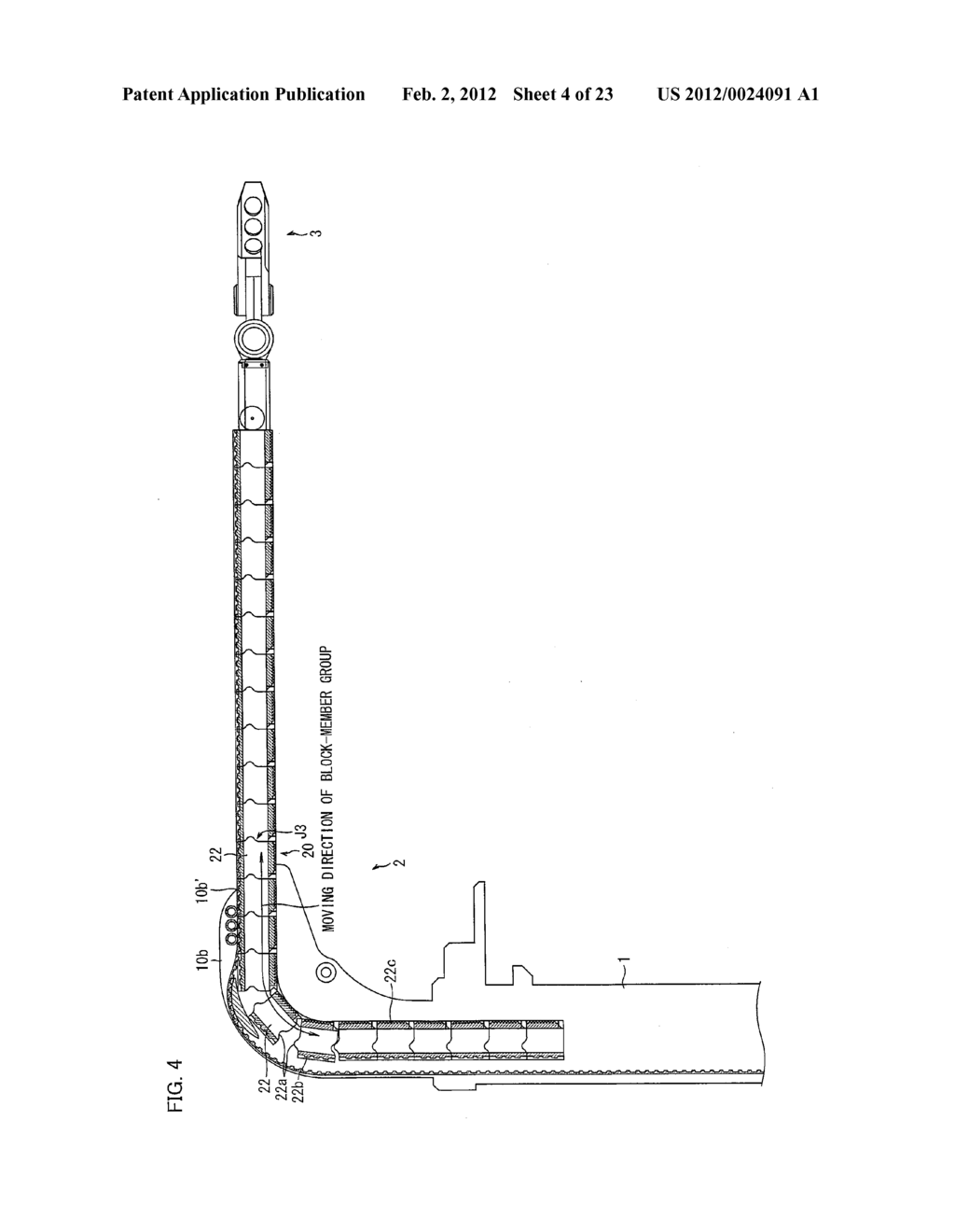 LINEAR-MOTION TELESCOPIC MECHANISM AND ROBOT ARM HAVING LINEAR-MOTION     TELESCOPIC MECHANISM - diagram, schematic, and image 05