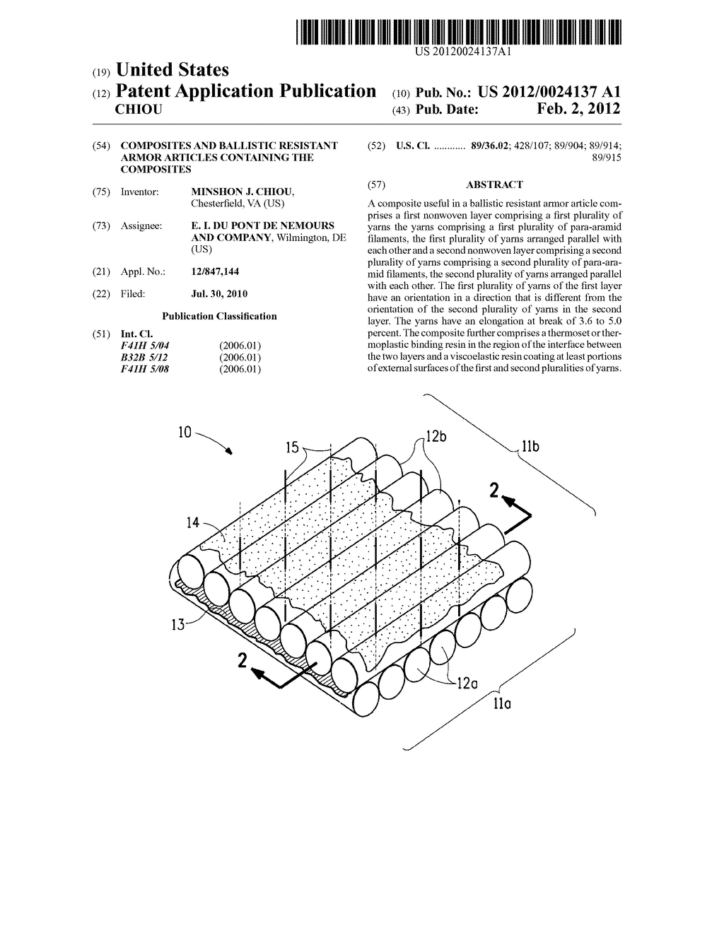 COMPOSITES AND BALLISTIC RESISTANT ARMOR ARTICLES CONTAINING THE     COMPOSITES - diagram, schematic, and image 01