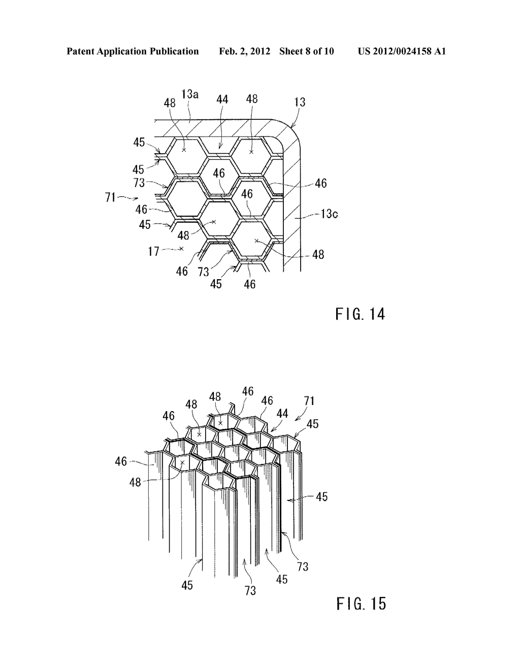 FUEL VAPOR TREATING APPARATUSES HAVING A HIGH THERMAL CONDUCTIVE HONEYCOMB     CORE - diagram, schematic, and image 09