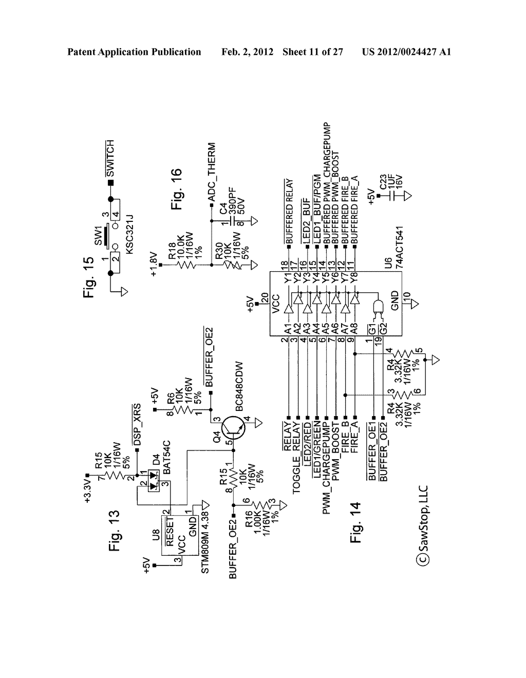 Detection systems for power equipment - diagram, schematic, and image 12