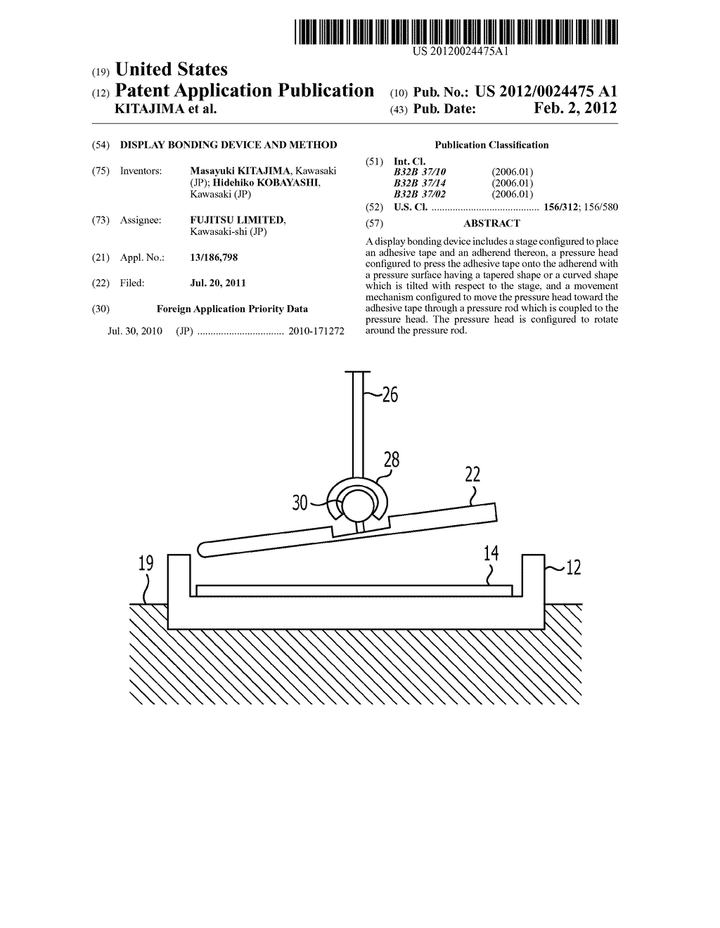 DISPLAY BONDING DEVICE AND METHOD - diagram, schematic, and image 01